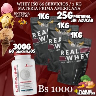 3KG PROTEINA + CREATINA 300G