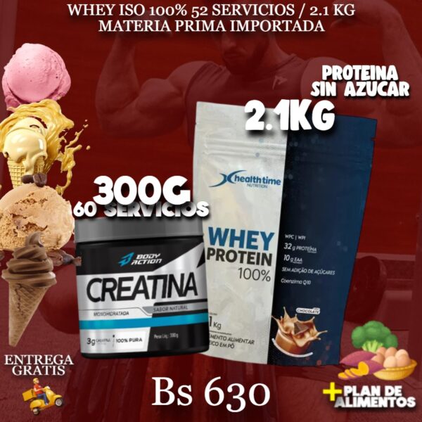 2KG PROTEINA + 300 G CREATINA