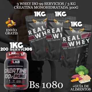 3KG PROTEINA + CREATINA 1 KG