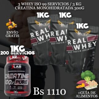 3 PROTEINA + CREATINA 1 KG