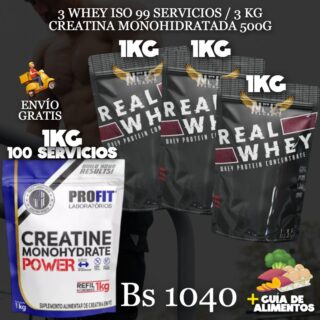 3 PROTEINA + CREATINA 1 KG