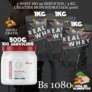 3KG PROTEINA + CREATINA 500G