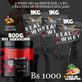 3KG PROTEINA + CREATINA 500G