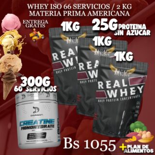 3 PROTEINA + CREATINA 300G