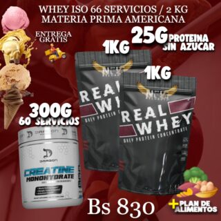 2KG PROTEINA + CREATINA 300G