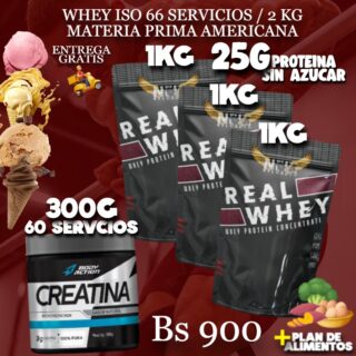 3 PROTEINA + CREATINA 300G