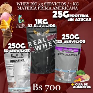 PROTEINA +CREATINA + PRE ENTRENO