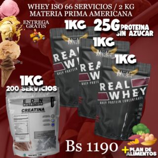 3 PROTEINA + CREATINA 1KG