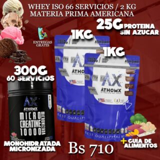 2 PROTEINA + CREATINA 300G