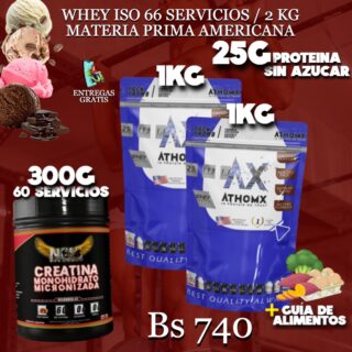 2 PROTEINA + CREATINA 300G