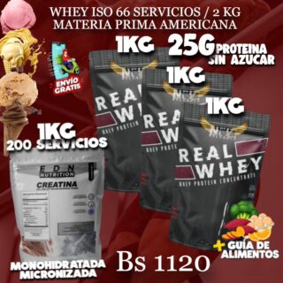 3 PROTEINA + CREATINA 1KG