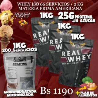 3 PROTEINA + CREATINA 1KG