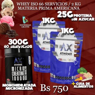 2 PROTEINA + CREATINA 300G