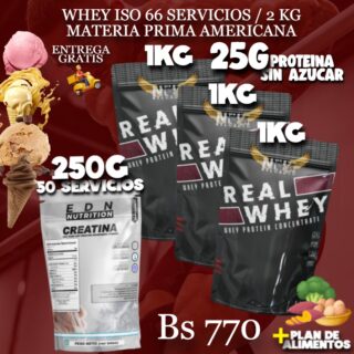3 PROTEINA + CREATINA 250G
