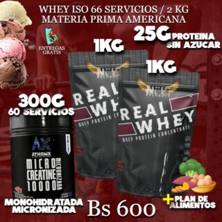 2 PROTEINA + CREATINA 300G