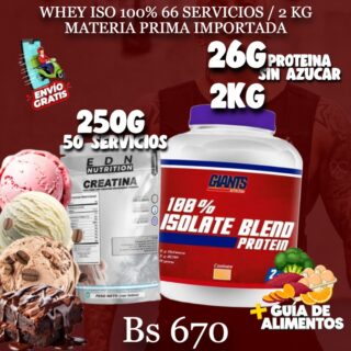 2KG PROTEINA + 250 G CREATINA