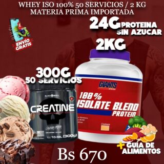 2KG PROTEINA + 300 G CREATINA