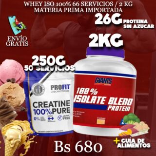 2KG PROTEINA + 250 G CREATINA