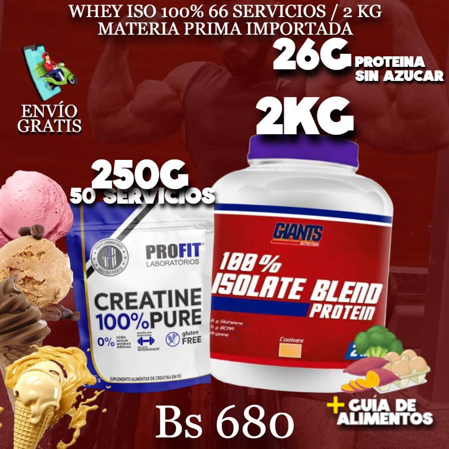 2KG PROTEINA + 250 G CREATINA