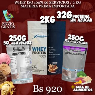 PROTEINA +CREATINA + PRE ENTRENO