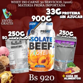 PROTEINA +CREATINA + PRE ENTRENO