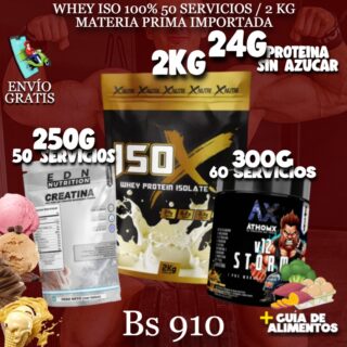 PROTEINA +CREATINA + PRE ENTRENO